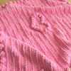 Pink Hearts Baby Pram Blanket