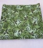 Mid Green Marbled Vine Pattern Cotton Fat Quarter - Image 2