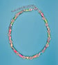 Gorgeous paper beaded necklace full of the joys of spring