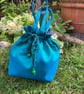Vintage Silk Drawstring Bag - Image 4