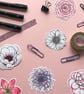 Peony Sticker - Eco Friendly Vinyl Flower Sticker  - Image 5