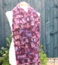 Crochet Broomstick Lace Scarf in Colinette Summer Berries Mohair - Image 5