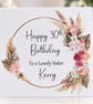 Floral Personalised Birthday Card for Her Happy Birthday Auntie Cousin Grandma