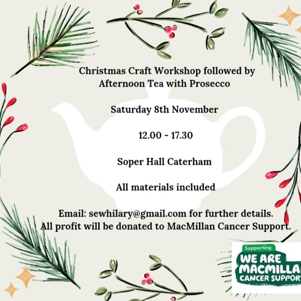 Christmas Crafternoon Tea Workshop 