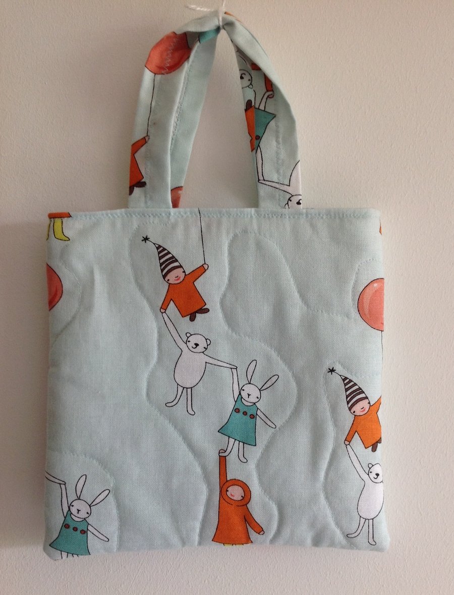 Bears and Rabbits Quilted Bag