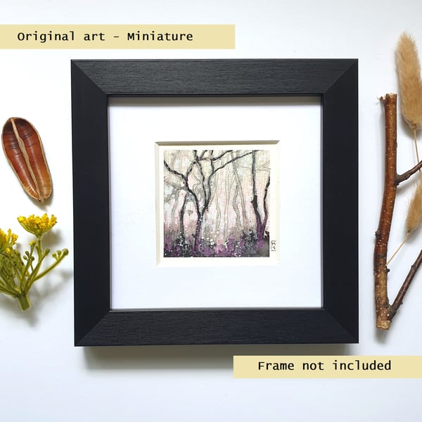 Miniature landscape painting - Tangled Trees
