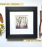 Miniature landscape painting - Tangled Trees