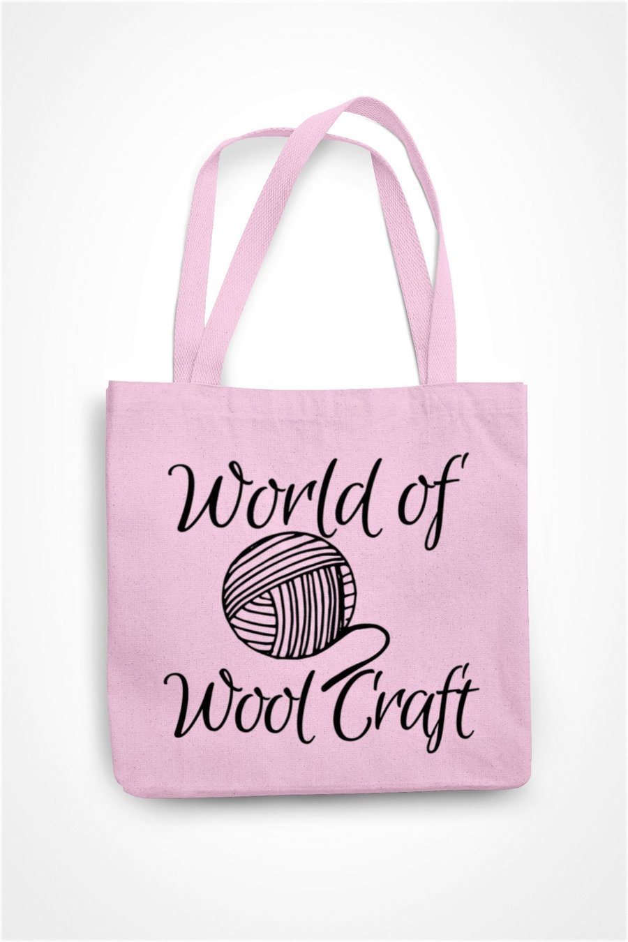 World Of Wool Craft Tote Bag Funny Knitting Wool Bag Birthday Present 