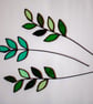 Stained Glass Leaf Suncatcher Vase Decor or Plant Pot Stake - Image 8