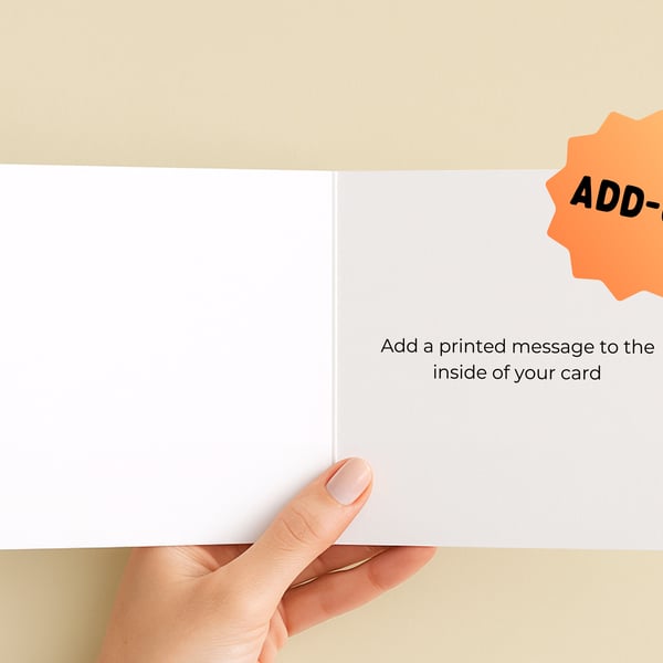 ADD ON Personalised Message Printing Service