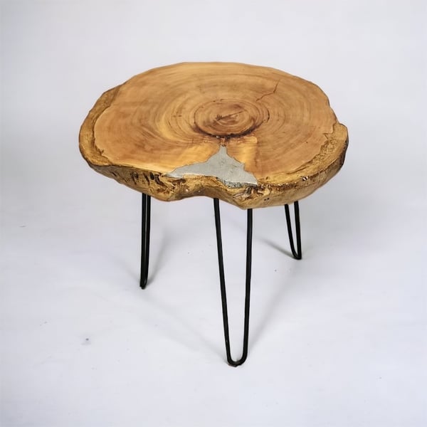 Handmade "tin" side table, Coffee Table