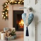 William Morris Fabric Heart Ornament,Christmas Decoration, UK Letterbox Gift