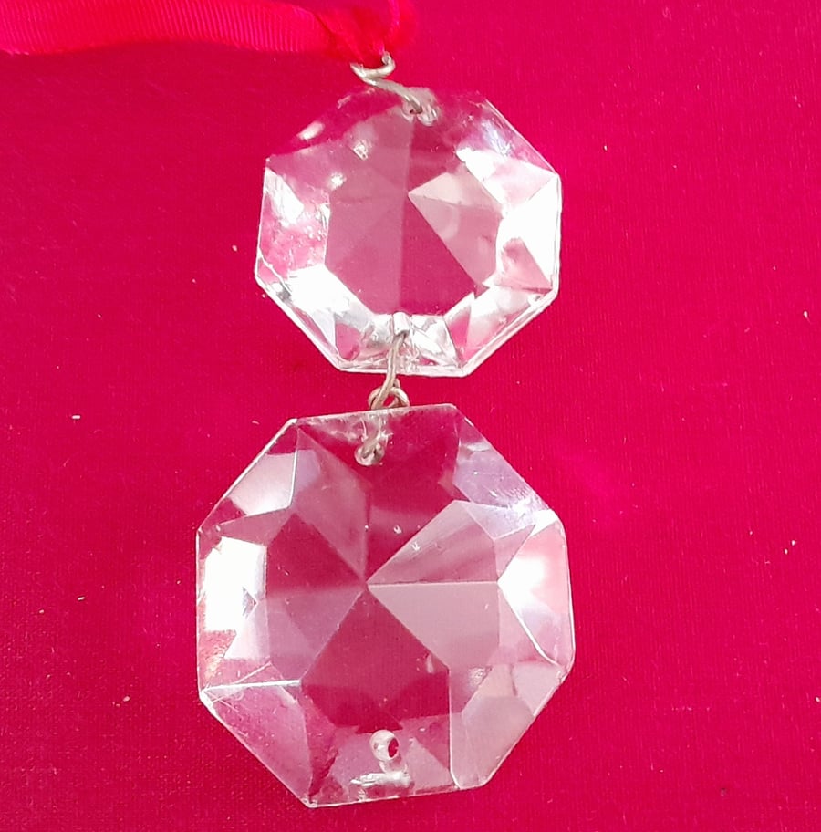 Image of Christmas crystal decorations