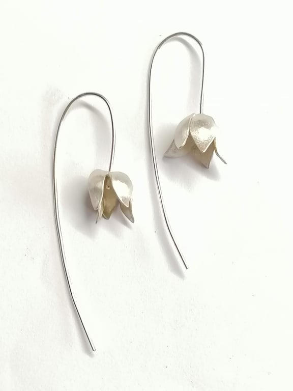 Fairy Lantern earrings hand made from Sterling Silver