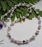 Designer Agate & White Shell Pearl Necklace  - Image 1