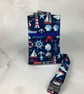 Beach huts phone case, Seaside pouch, Neck strap, 4 options - Image 3