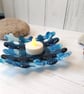 Woven Fused Glass Dish - Ocean Waves Trinket Bowl Thoughtful Gift - Image 6
