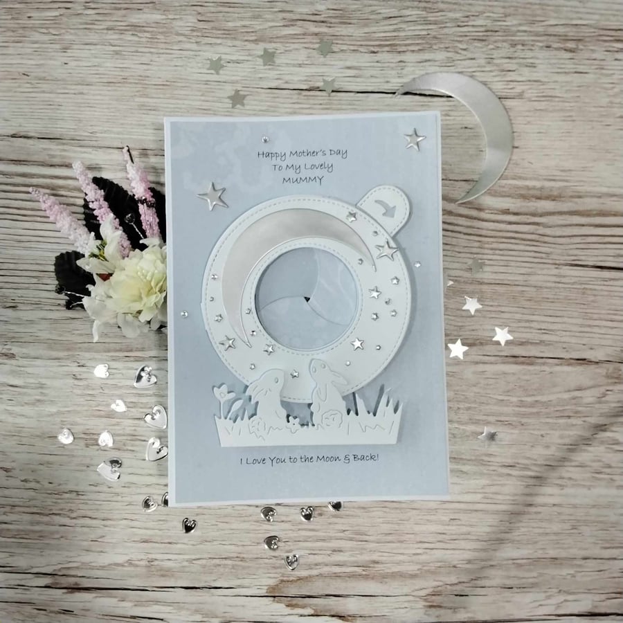 Hand made, personalized, kinetic, interactive, unique Mother's day card