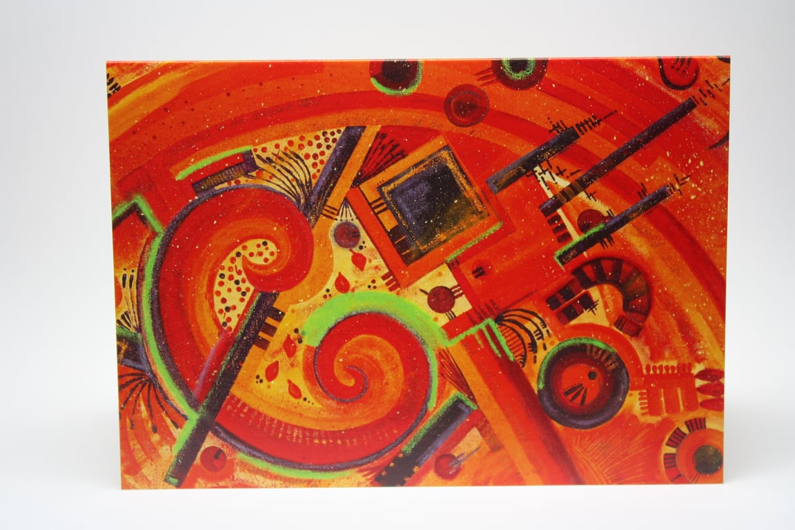 NATURE IN THE MACHINE-BLANK GREETINGS CARD