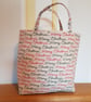 Reusable fabric gift bag: Merry Christmas - Image 2