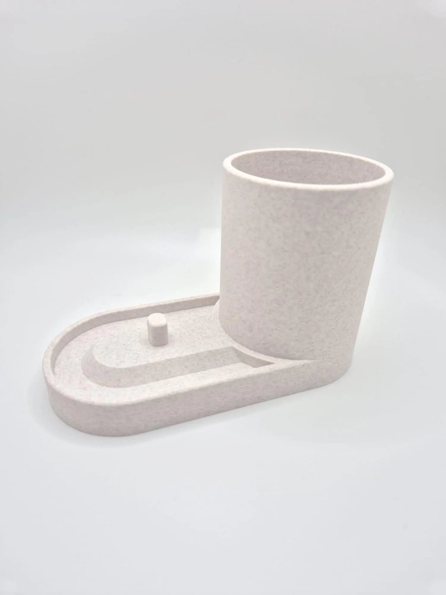 Serenity Toothbrush & Toothpaste Holder-Modern Bathroom Organiser