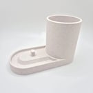 Serenity Toothbrush & Toothpaste Holder-Modern Bathroom Organiser