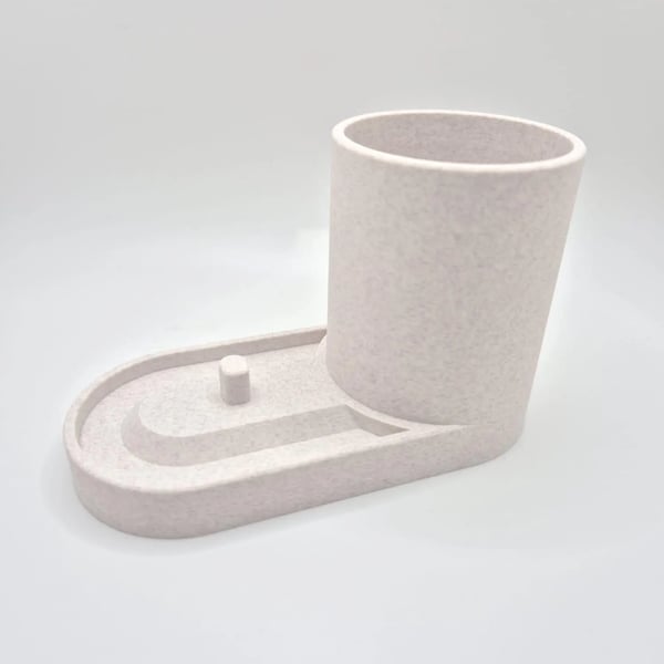 Serenity Toothbrush & Toothpaste Holder-Modern Bathroom Organiser