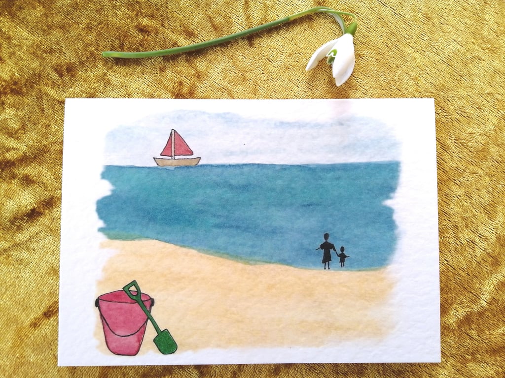 Seaside Greetings Card