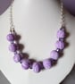 POLYMER CLAY NECKLACE - SWAROVSKI - FREE UK SHIPPING - Image 1