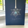 Glass snowflake - chistmas card