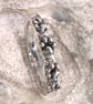 Paw print silver ring