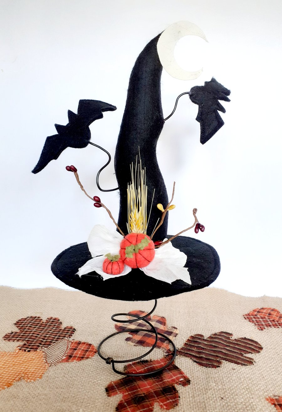 HALLOWEEN BATTY WITCH ORNAMENT