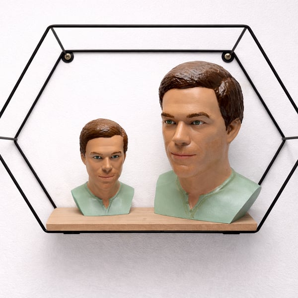 Fully Customisable Dexter Morgan Bust - 140 x 120 x 200mm