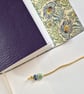 Purple Leather Peacock Journal, Sketchbook or Notebook, A6 size - Image 4