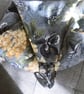 Blue Floral Peg Bag, Wigwam Cotton Storage Bag for Pegs, made in Yorkshire - Image 6