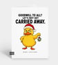 Funny Christmas Card - Cheeky Duck & Mistletoe - Image 1