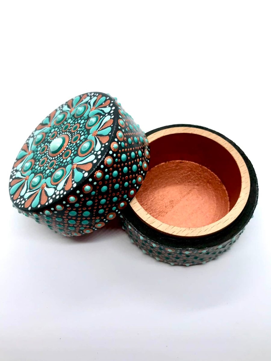 Copper & Green ring box