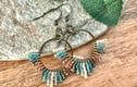 Handwoven fringe earrings