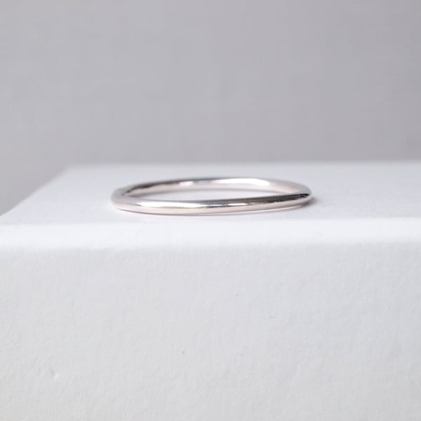Plain Silver  Band Ring 