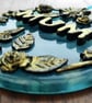 Handmade Fused Glass 3D Mum Round Floral Hanging Picture Decoration - Suncatcher - Image 8