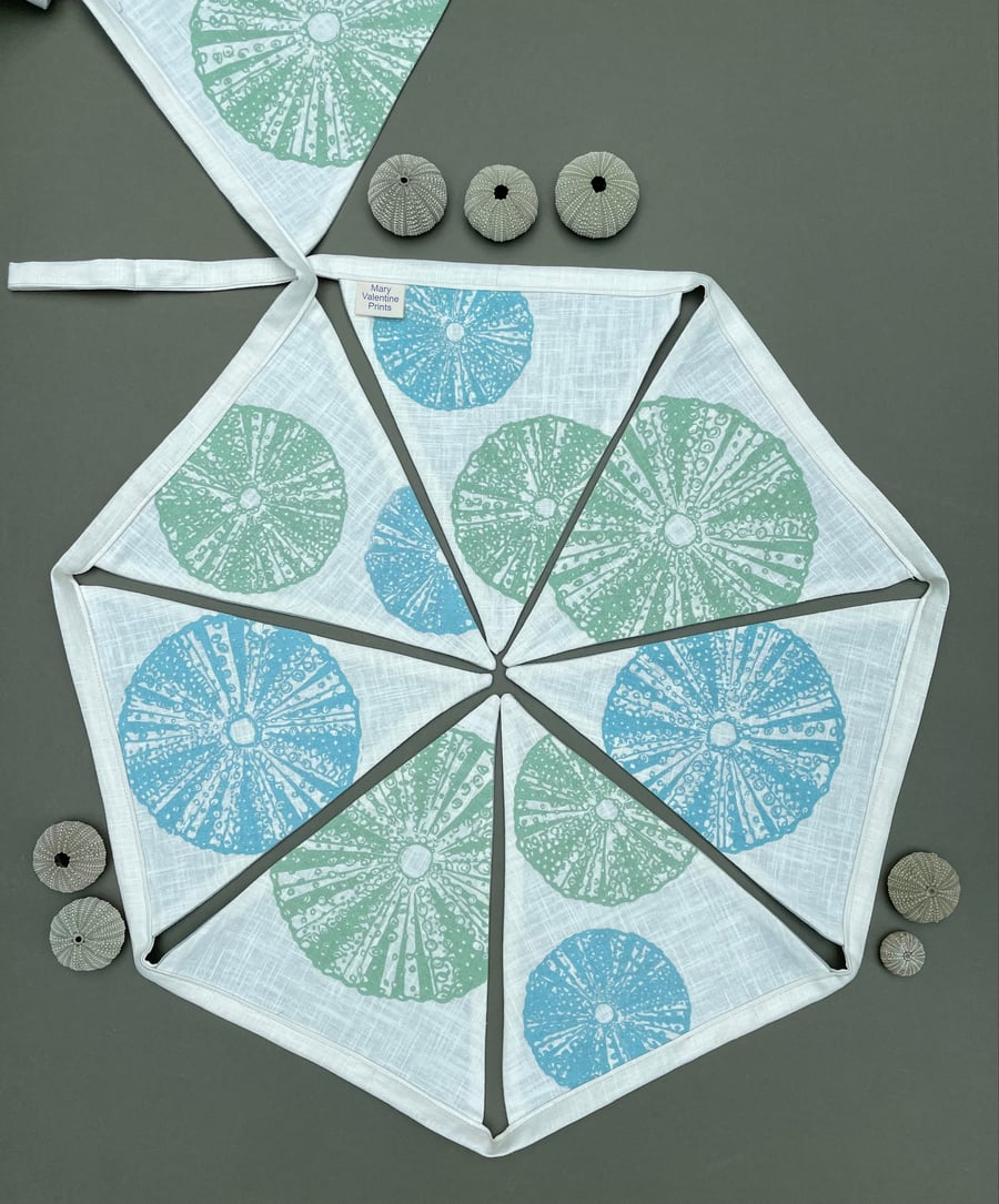 Handprinted Sea Anemone Bunting
