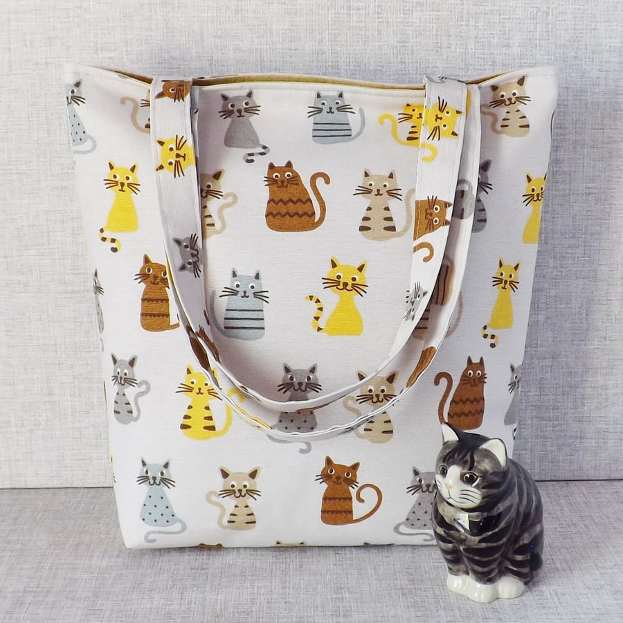 SALE.Cats tote bag, shopping bag.