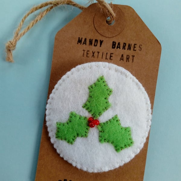 Holly Brooch