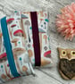 Mushroom Themed Fabric Pocket Tissue Holder - Travel Tissue Case - Reusable