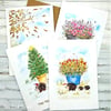Hedgehog Card Set - 4 cards - original art, four seasons, all occasions, gift  