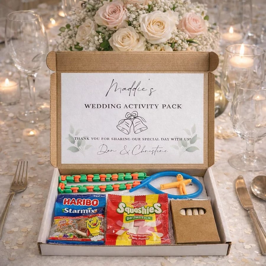 Personalised Wedding Activity Packs & Boxes for Children - Activity Book