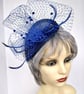 Deep Blue Fascinator