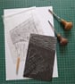 'Through the Arch'. An original handprinted linoprint of Ironbridge, Shropshire. - Image 5