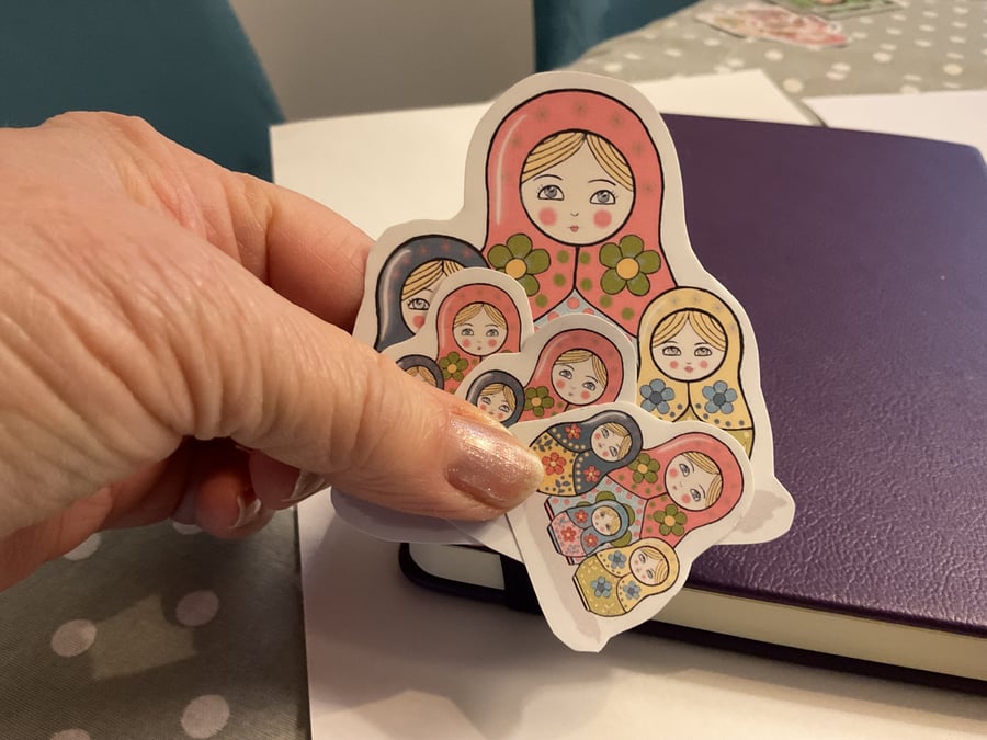 Russian Doll stickers
