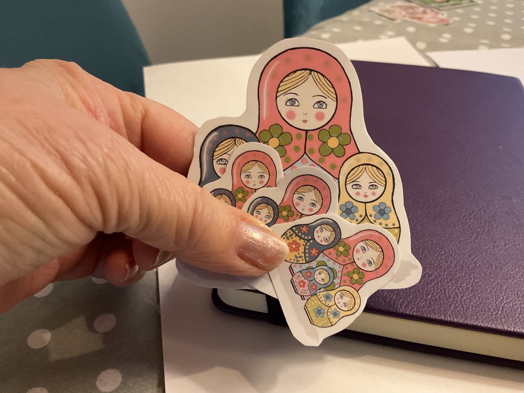 Russian Doll stickers